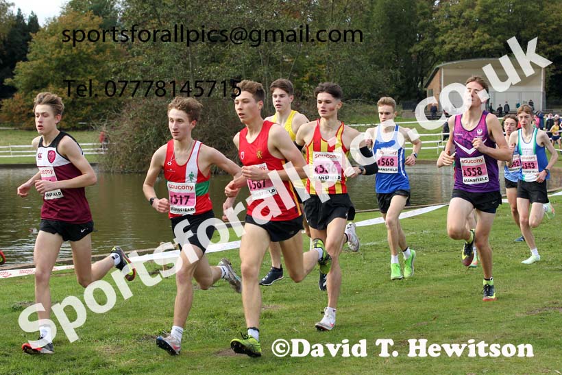 Junior mens 2021 National Cross Country Relays, Berry Hill Park, Mansfield. Photo: David T. Hewitson/Sports for All Pics
